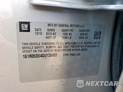 Zdjęcie 12 z 12 samochodu: 2016 CHEVROLET VOLT LTZ VIN:1G1RD6S54GU135453 - miniatura