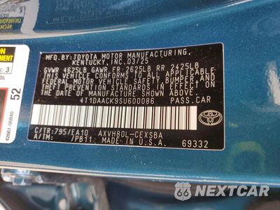 Zdjęcie 12 z 12 samochodu: 2025 TOYOTA CAMRY SE VIN:4T1DAACK9SU600086 - miniatura