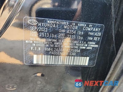 Zdjęcie 13 z 13 samochodu: 2023 HYUNDAI SONATA SE VIN:KMHL24JAXPA275994 - miniatura