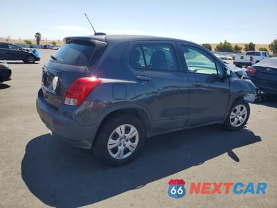 Trzecie zdjęcie samochodu z tyłu: 2016 CHEVROLET TRAX LS VIN:3GNCJKSB1GL149462 - miniatura
