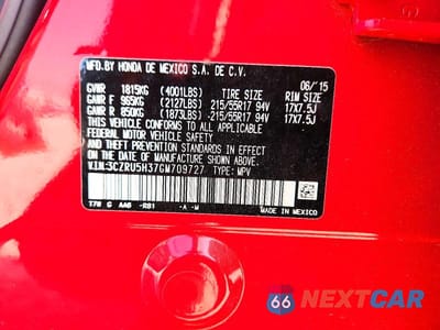 Zdjęcie 14 z 14 samochodu: 2016 HONDA HR-V LX VIN:3CZRU5H37GM709727 - miniatura