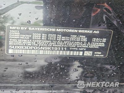 Zdjęcie 13 z 13 samochodu: 2022 BMW X3 M40I VIN:5UX83DP05N9K19111 - miniatura