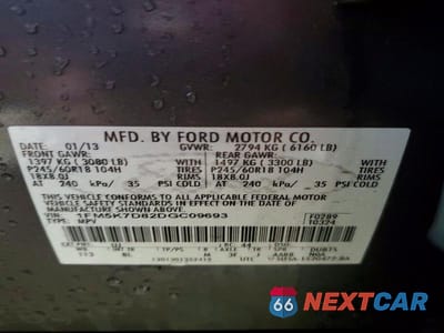 Zdjęcie 13 z 13 samochodu: 2013 FORD EXPLORER XLT VIN:1FM5K7D82DGC09693 - miniatura