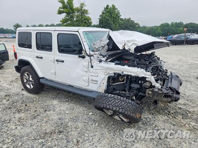 Czwarte zdjęcie samochodu z boku: 2021 JEEP WRANGLER UNLIMITED SAHARA VIN:1C4HJXEG9MW594931 - miniatura