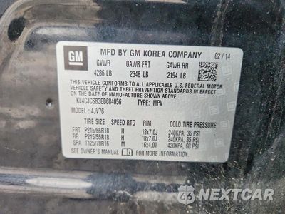 Zdjęcie 14 z 14 samochodu: 2014 BUICK ENCORE VIN:KL4CJCSB3EB684056 - miniatura