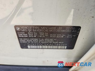 Zdjęcie 12 z 12 samochodu: 2010 BMW X5 XDRIVE35D VIN:5UXFF0C5XALT84349 - miniatura