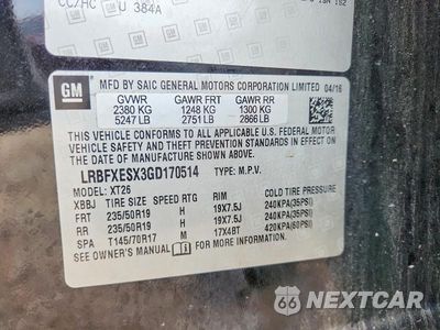 Zdjęcie 13 z 13 samochodu: 2016 BUICK ENVISION PREMIUM VIN:LRBFXESX3GD170514 - miniatura