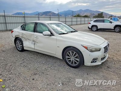 Czwarte zdjęcie samochodu z boku: 2016 INFINITI Q50 2.0T PREMIUM VIN:JN1CV7AP4GM203577 - miniatura