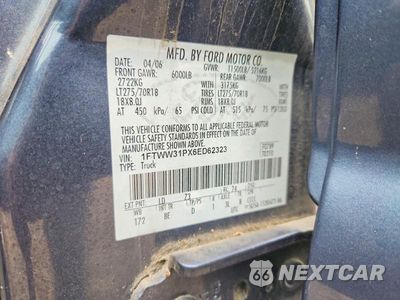 Zdjęcie 12 z 12 samochodu: 2006 FORD F350 SRW SUPER DUTY VIN:1FTWW31PX6ED62323 - miniatura