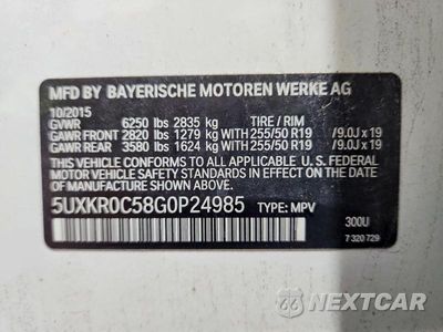 Zdjęcie 14 z 14 samochodu: 2016 BMW X5 XDRIVE35I VIN:5UXKR0C58G0P24985 - miniatura
