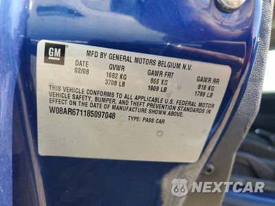 Zdjęcie 12 z 12 samochodu: 2008 SATURN ASTRA XE VIN:W08AR671185097048 - miniatura