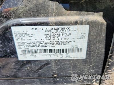 Zdjęcie 12 z 12 samochodu: 2022 FORD MAVERICK XL VIN:3FTTW8F93NRB15294 - miniatura
