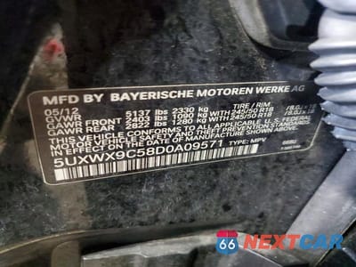 Zdjęcie 13 z 13 samochodu: 2013 BMW X3 XDRIVE28I VIN:5UXWX9C58D0A09571 - miniatura