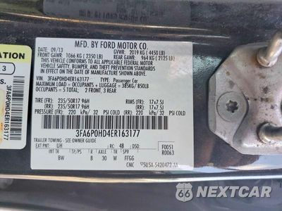 Zdjęcie 13 z 13 samochodu: 2014 FORD FUSION SE VIN:3FA6P0HD4ER163177 - miniatura
