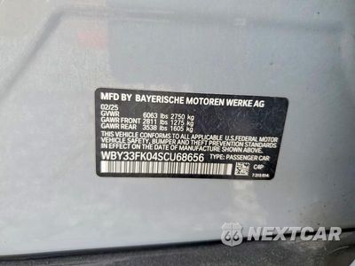 Zdjęcie 12 z 12 samochodu: 2025 BMW I5 EDRIVE 40 VIN:WBY33FK04SCU68656 - miniatura