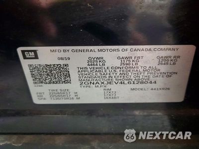 Zdjęcie 12 z 12 samochodu: 2020 CHEVROLET EQUINOX LT VIN:2GNAXJEV4L6128044 - miniatura