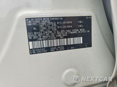 Zdjęcie 12 z 12 samochodu: 2018 TOYOTA RAV4 LIMITED VIN:JTMDFREV7JJ733084 - miniatura