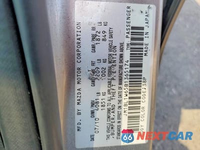 Zdjęcie 13 z 13 samochodu: 2011 MAZDA 3 S VIN:JM1BL1W65B1365174 - miniatura
