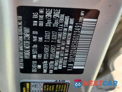 Zdjęcie 13 z 13 samochodu: 2011 HYUNDAI SANTA FE GLS VIN:5XYZGDAB5BG023491 - miniatura