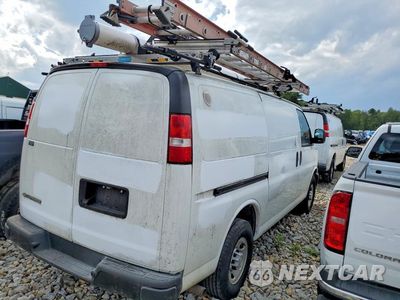 Trzecie zdjęcie samochodu z tyłu: 2020 CHEVROLET EXPRESS G2500 VIN:1GCWGAFG7L1271071 - miniatura