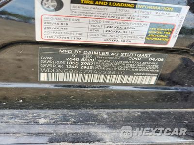 Zdjęcie 12 z 12 samochodu: 2008 MERCEDES-BENZ S 550 4MATIC VIN:WDDNG86X78A233518 - miniatura