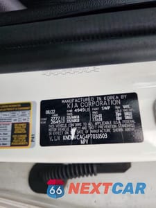 Zdjęcie 13 z 13 samochodu: 2023 KIA SPORTAGE EX VIN:KNDPVCAG4P7033503 - miniatura