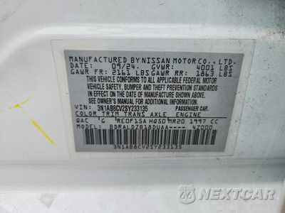 Zdjęcie 12 z 12 samochodu: 2025 NISSAN SENTRA SV VIN:3N1AB8CV2SY233135 - miniatura