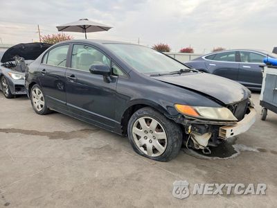 Czwarte zdjęcie samochodu z boku: 2006 HONDA CIVIC LX VIN:1HGFA165X6L087978 - miniatura
