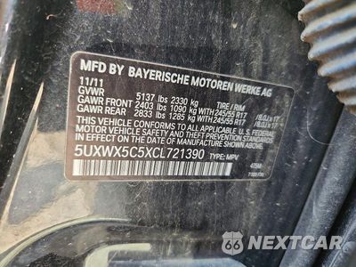 Zdjęcie 12 z 12 samochodu: 2012 BMW X3 XDRIVE28I VIN:5UXWX5C5XCL721390 - miniatura