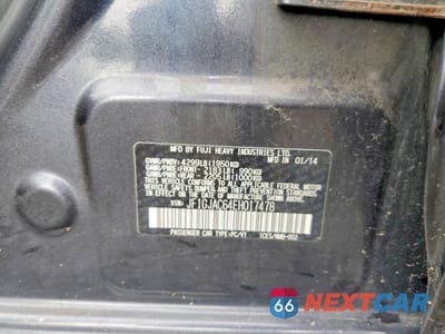 Zdjęcie 13 z 13 samochodu: 2014 SUBARU IMPREZA PREMIUM VIN:JF1GJAC64EH017478 - miniatura