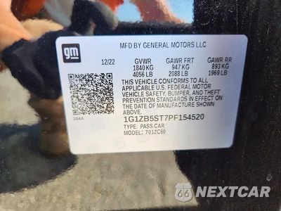 Zdjęcie 12 z 12 samochodu: 2023 CHEVROLET MALIBU LS VIN:1G1ZB5ST7PF154520 - miniatura
