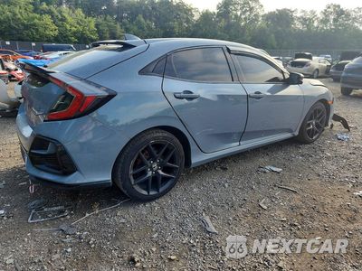 Trzecie zdjęcie samochodu z tyłu: 2019 HONDA CIVIC EX VIN:SHHFK7H62KU406841 - miniatura