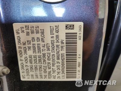 Zdjęcie 13 z 13 samochodu: 2019 HONDA CR-V EXL VIN:2HKRW2H8XKH627970 - miniatura