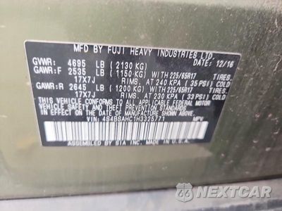 Zdjęcie 12 z 12 samochodu: 2017 SUBARU OUTBACK 2.5I PREMIUM VIN:4S4BSAHC1H3325771 - miniatura