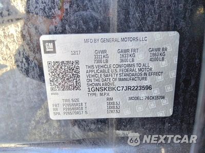 Zdjęcie 13 z 13 samochodu: 2018 CHEVROLET TAHOE K1500 LT VIN:1GNSKBKC7JR223596 - miniatura