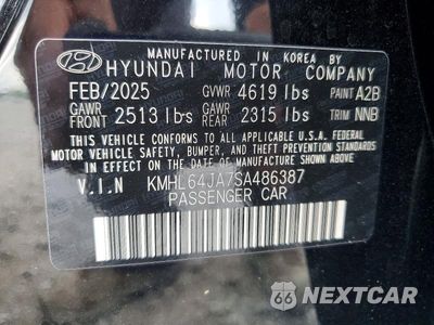 Zdjęcie 13 z 13 samochodu: 2025 HYUNDAI SONATA SEL VIN:KMHL64JA7SA486387 - miniatura