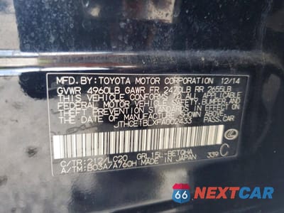 Zdjęcie 12 z 12 samochodu: 2015 LEXUS GS 350 VIN:JTHCE1BLXFA002433 - miniatura