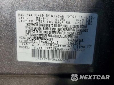 Zdjęcie 14 z 14 samochodu: 2024 NISSAN KICKS S VIN:3N1CP5BV3RL564291 - miniatura