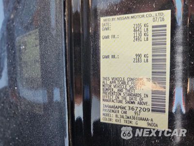 Zdjęcie 12 z 12 samochodu: 2017 NISSAN MAXIMA 3.5 SR VIN:1N4AA6AP6HC367209 - miniatura