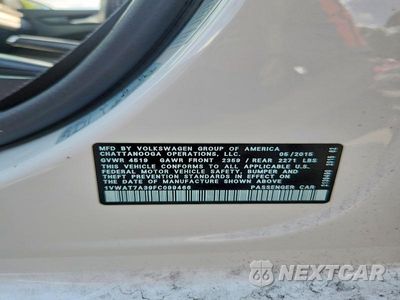 Zdjęcie 12 z 12 samochodu: 2015 VOLKSWAGEN PASSAT S VIN:1VWAT7A39FC099466 - miniatura