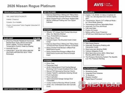 Zdjęcie 12 z 13 samochodu: 2026 NISSAN ROGUE PLATINUM VIN:JN8BT3DD2TW299270 - miniatura