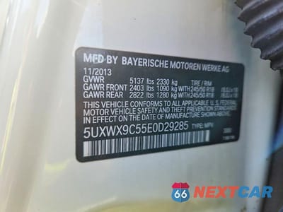 Zdjęcie 13 z 13 samochodu: 2014 BMW X3 XDRIVE28I VIN:5UXWX9C55E0D29285 - miniatura