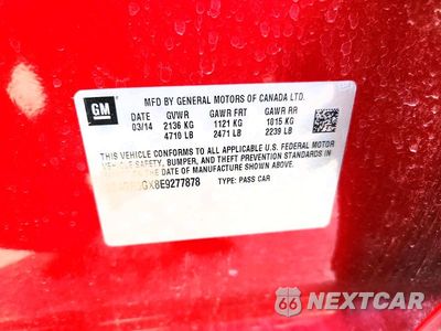 Zdjęcie 13 z 13 samochodu: 2014 BUICK REGAL PREMIUM VIN:2G4GR5GX8E9277878 - miniatura
