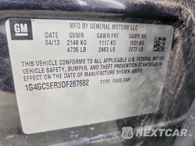 Zdjęcie 12 z 12 samochodu: 2013 BUICK LACROSSE VIN:1G4GC5ER3DF287682 - miniatura