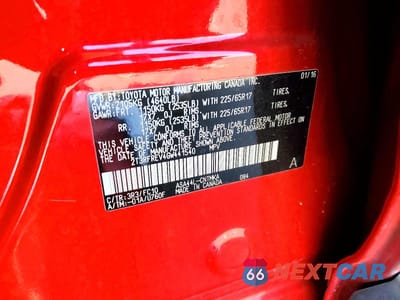 Zdjęcie 12 z 12 samochodu: 2016 TOYOTA RAV4 XLE VIN:2T3RFREV4GW441540 - miniatura