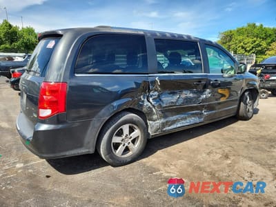 Trzecie zdjęcie samochodu z tyłu: 2011 DODGE GRAND CARAVAN VIN:2D4RN5DG0BR619738 - miniatura