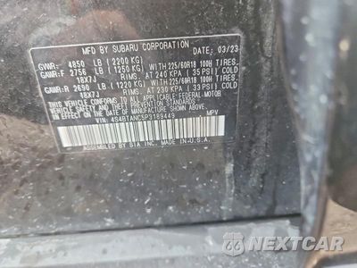 Zdjęcie 13 z 13 samochodu: 2023 SUBARU OUTBACK LIMITED VIN:4S4BTANC5P3189449 - miniatura