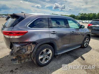 Trzecie zdjęcie samochodu z tyłu: 2019 TOYOTA HIGHLANDER LIMITED PLATINUM VIN:5TDYZRFH2KS289912 - miniatura