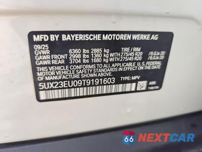 Zdjęcie 13 z 14 samochodu: 2026 BMW X5 XDRIVE40I VIN:5UX23EU09T9191603 - miniatura