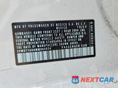 Zdjęcie 12 z 12 samochodu: 2021 VOLKSWAGEN GTI S VIN:3VW6T7AU0MM004934 - miniatura